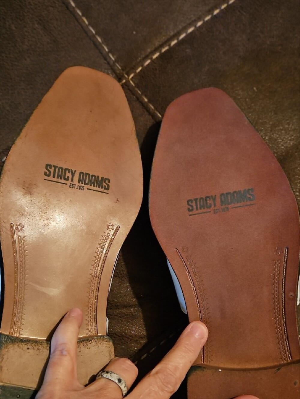 Stacy Adams White Leather Fisherman-Style Slip-Ons Sandal 10M - Picture 12 of 17